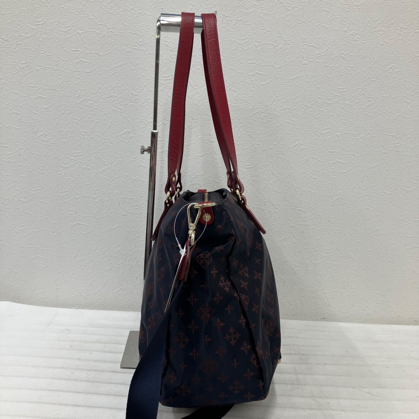 ラシット　ショルダーバッグ 　トートバッグ　2WAY 　ネイビー　レッド 楽天市場】russet ラシット バッグ ネイビー レッド 紺赤 / モノグラム
