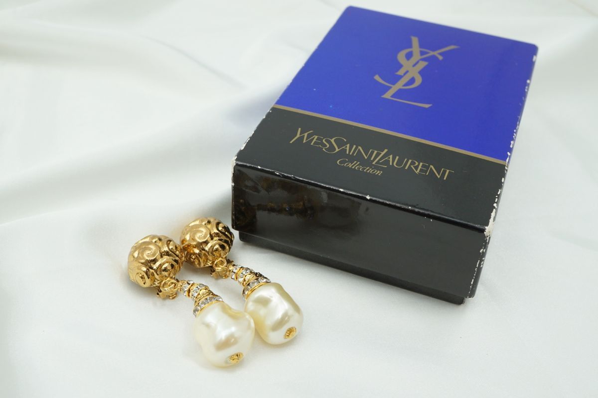 極美品✨ YSL イヴ・サンローラン ネックレス 大ぶり 希少 472 【公式