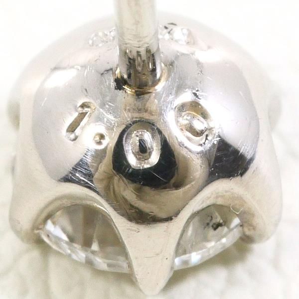 PT900 ピアス pierced earrings ダイヤ 1.00 鑑定書 総重量約1.2g
