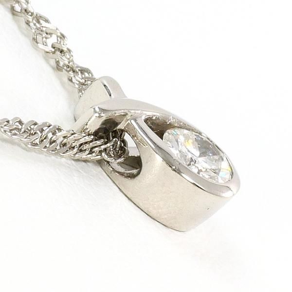 PT900 PT850 ネックレス necklace ダイヤ 0.204 SI2 鑑定書 総重量約4.2g 約45cm