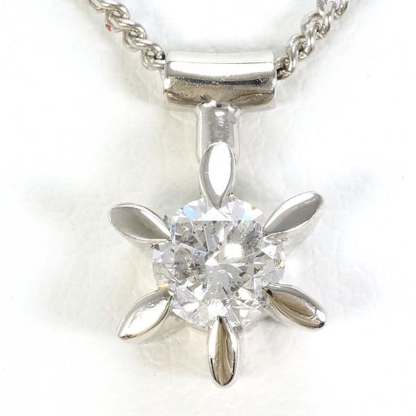PT900 PT850 ネックレス necklace ダイヤ 0.38 鑑定書 総重量約4.6g 約40cm