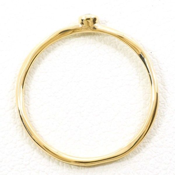 K10YG リング ring 指輪 7号 ダイヤ 総重量約0.5g