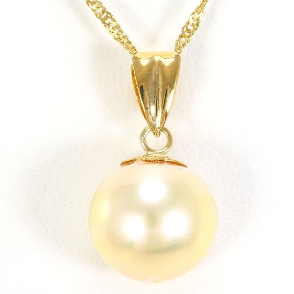 K18YG ネックレス necklace パール 真珠 総重量約2.5g 約40cm