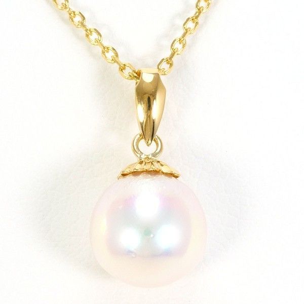 K18YG ネックレス necklace パール 真珠 総重量約2.6g 約40cm