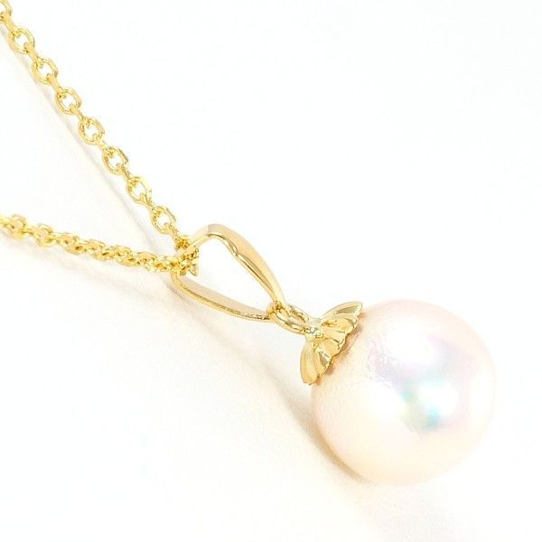 K18YG ネックレス necklace パール 真珠 総重量約2.6g 約40cm
