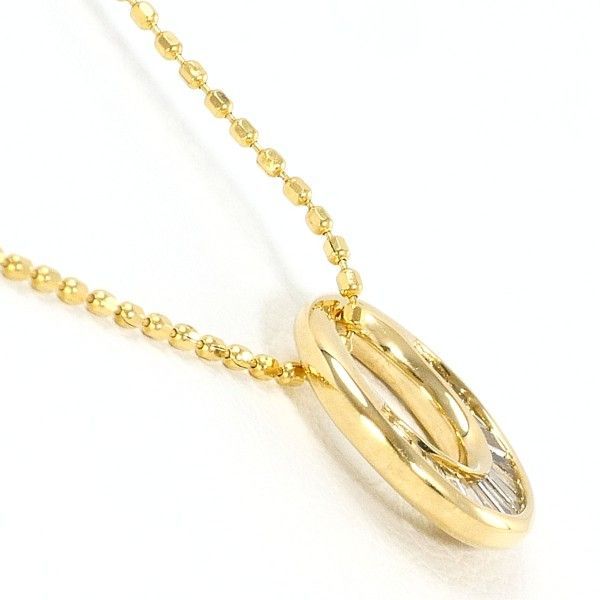 K18YG ネックレス necklace ブラウンダイヤ 0.12 総重量約1.9g 約40cm