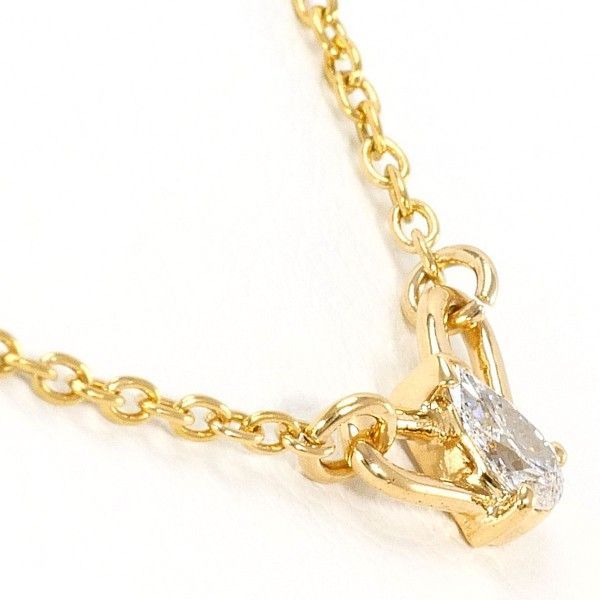 K18YG ネックレス necklace ダイヤ 0.13 総重量約2.0g 約40cm