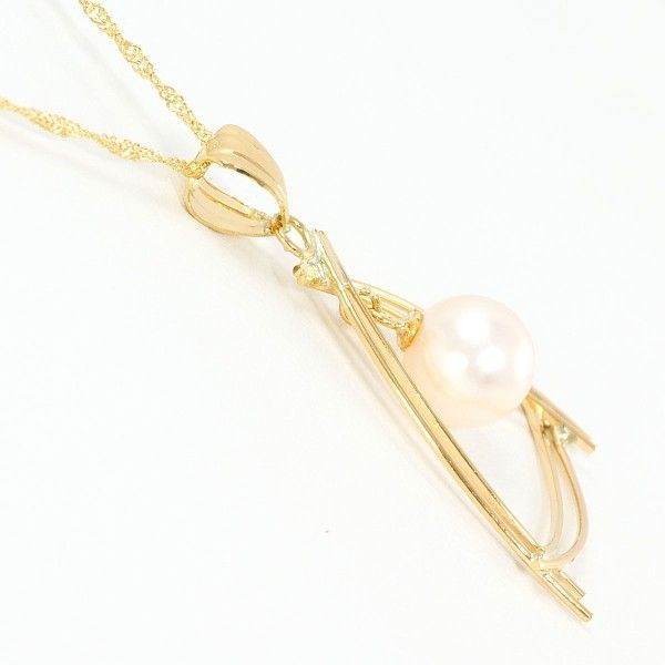K18YG ネックレス necklace パール 真珠 総重量約1.9g 約40cm