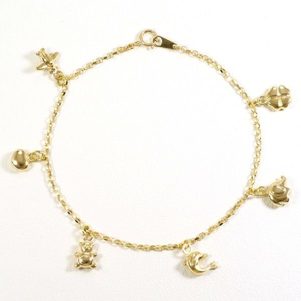 K18YG ブレスレット bracelet 総重量約3.2g 約18cm