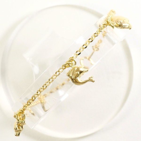 K18YG ブレスレット bracelet 総重量約3.2g 約18cm