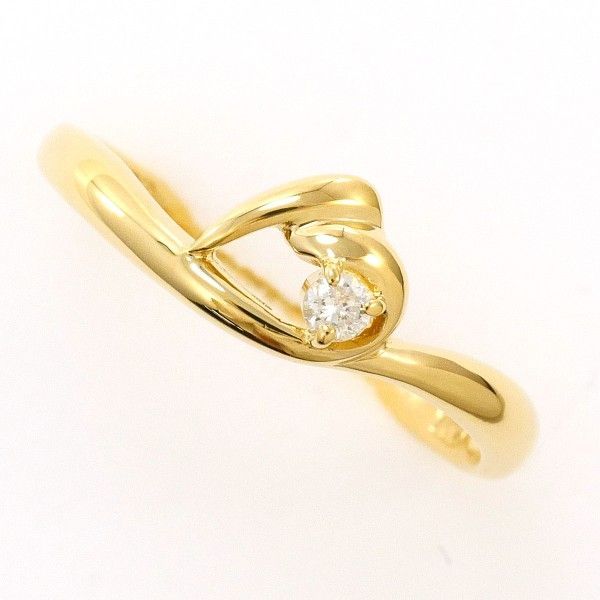 K18YG リング ring 指輪 8.5号 ダイヤ 0.03 総重量約1.5g