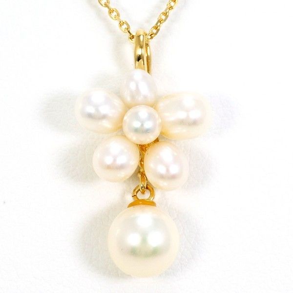 K 18 YG ネックレス necklace パール 真珠 総重量約3.2 g 約45 cm