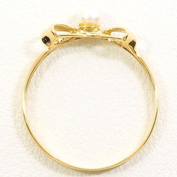 K18YG リング ring 指輪 12.5号 パール 真珠 約3mm 総重量約1.1g