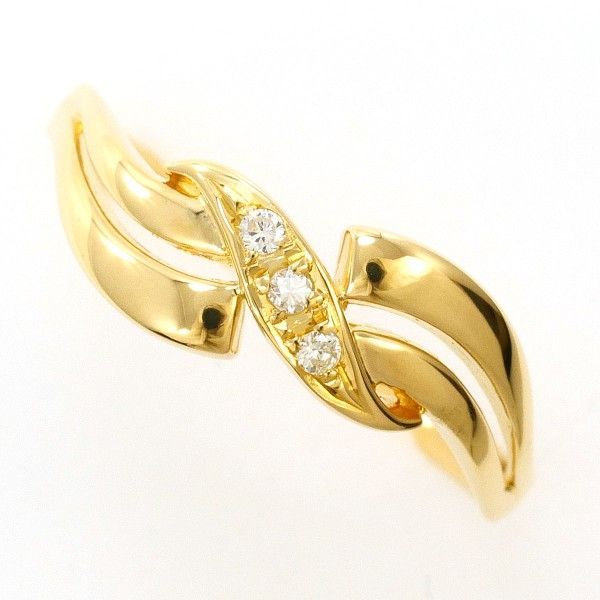 K18YG リング ring 指輪 11.5号 ダイヤ 総重量約1.8g