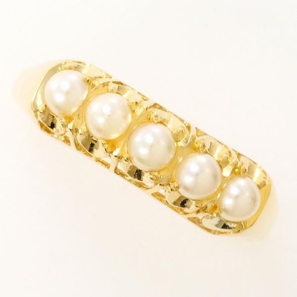 K18YG リング ring 指輪 12.5号 パール 真珠 約2.5mm 総重量約1.8g USTAUSTRALIA_COM_AU