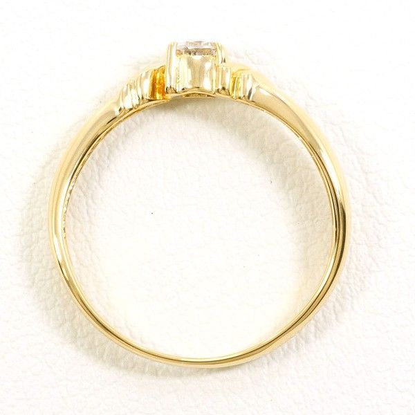 K18YG リング ring 指輪 8.5号 ダイヤ 0.14 総重量約1.6g
