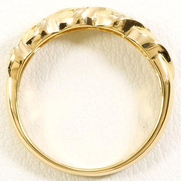 K18YG リング ring 指輪 10号 ブラウンダイヤ 0.50 総重量約3.1g