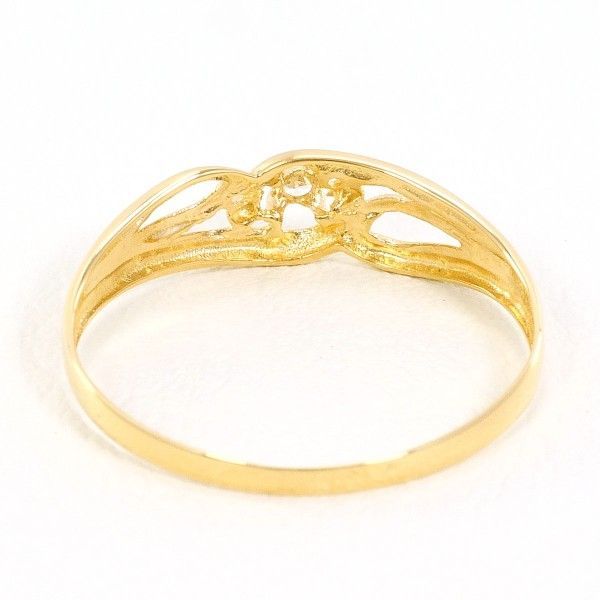 K18YG リング ring 指輪 11号 ダイヤ 総重量約0.7g FORTGASGNV_COM_BR