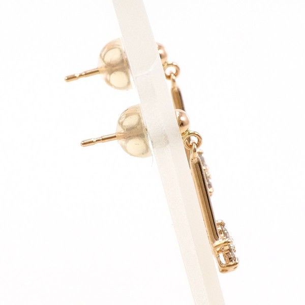 K10PG ピアス pierced earrings ダイヤ 0.10 ×2 総重量約0.5g