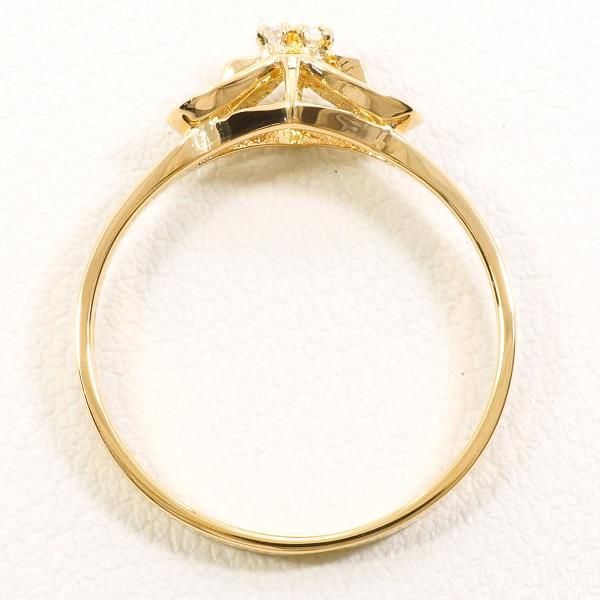 K18YG リング ring 指輪 12号 ダイヤ 総重量約1.7g