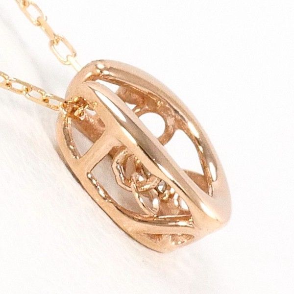 K10PG ネックレス necklace ブラウンダイヤ 総重量約0.6g 約39cm