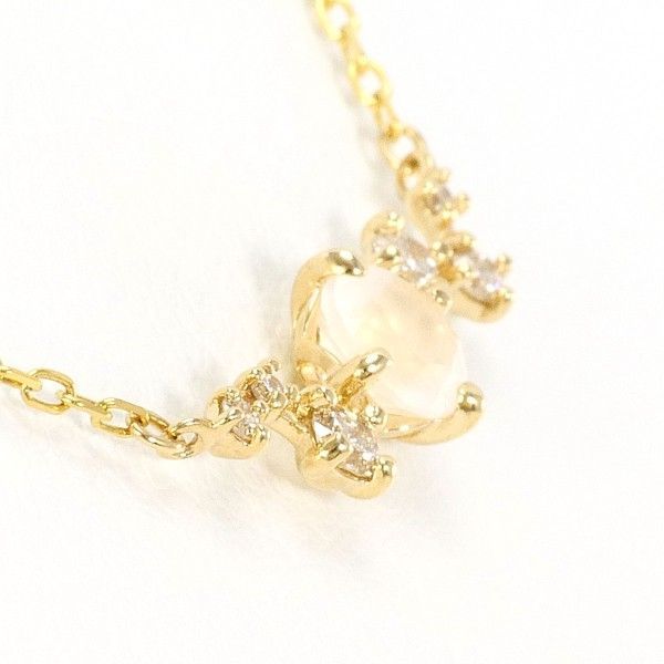 K10YG ネックレス necklace ブルームーンストーン ダイヤ 総重量約1.0g 約41cm FORTGASGNV_COM_BR
