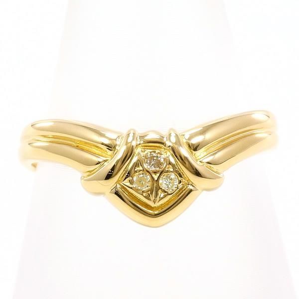 K18YG リング ring 指輪 11号 ブラウンダイヤ 総重量約1.5g