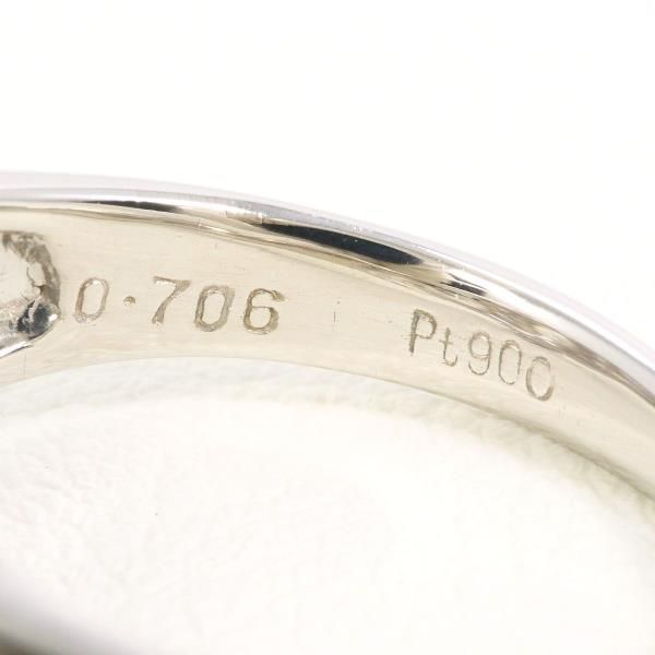 アートな PT900 リング ring 指輪 14号 イエローダイヤ 0.706 ダイヤ 0.95 鑑定書 総重量約7.2g