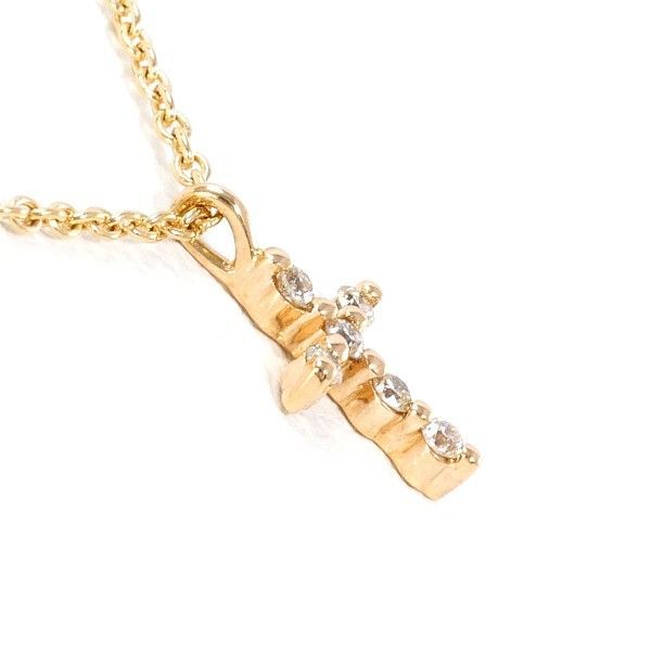 K10PG ネックレス necklace ダイヤ 0.03 総重量約1.0g 約39cm