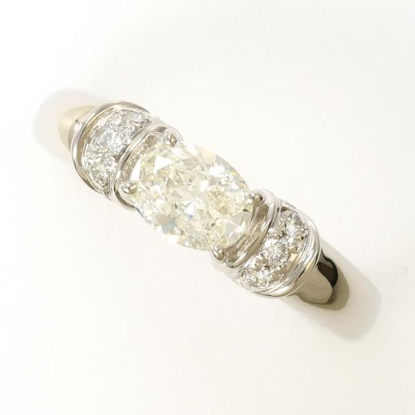 PT900 リング ring 指輪 9号 ダイヤ 0.52 0.06 鑑定書 総重量約6.1g