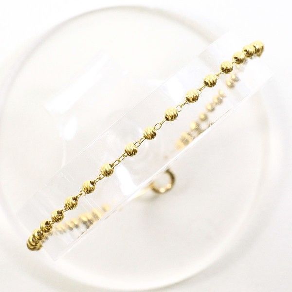 K10YG ブレスレット bracelet 総重量約1.0g 約18cm