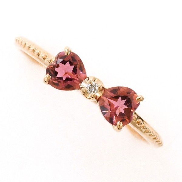 K10PG リング ring 指輪 11号 ロードライトガーネット ダイヤ 総重量約0.9g