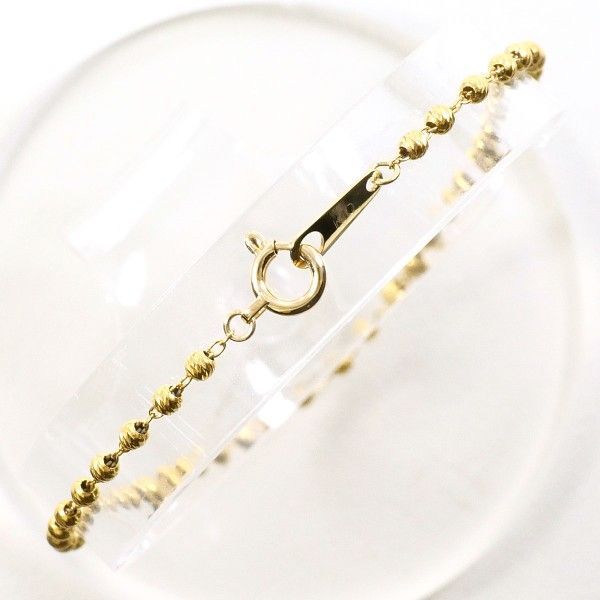 K10YG ブレスレット bracelet 総重量約1.0g 約18cm