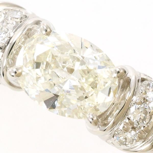 PT900 リング ring 指輪 9号 ダイヤ 0.52 0.06 鑑定書 総重量約6.1g