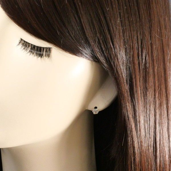 K10PG ピアス pierced earrings ダイヤ 0.17 ×2 総重量約0.7g FORTGASGNV_COM_BR