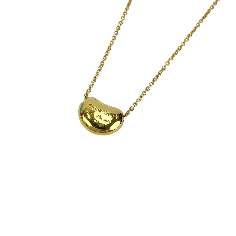 □美品□ ティファニー ビーン ネックレス アクセサリー YG 750