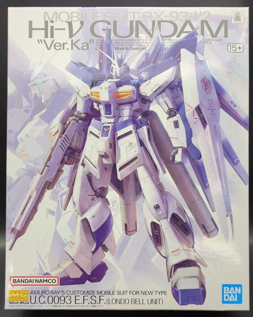 BANDAI SPIRITS MG 1 100 バンダイナムコ版 ハイニューガンダム ver.Ka 15 表記