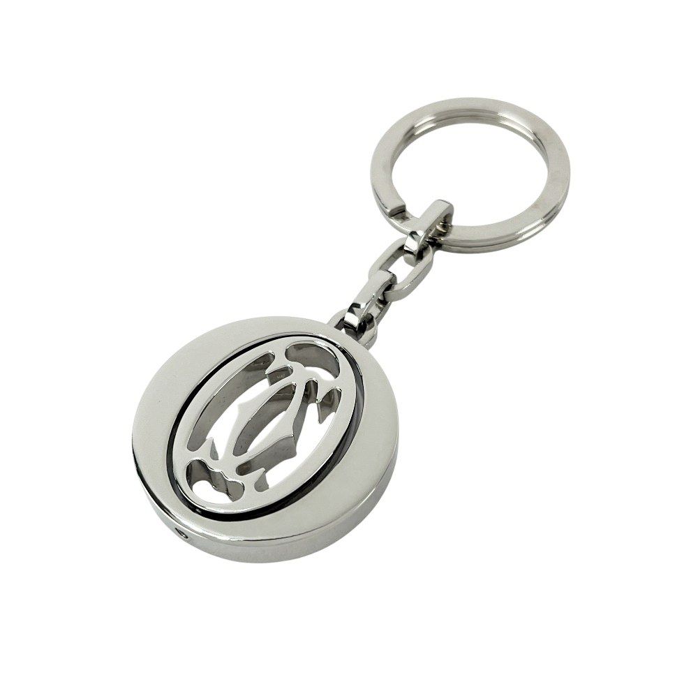 カルティエ キーホルダー バッグチャーム キーリング SS シルバー 箱 455919 12