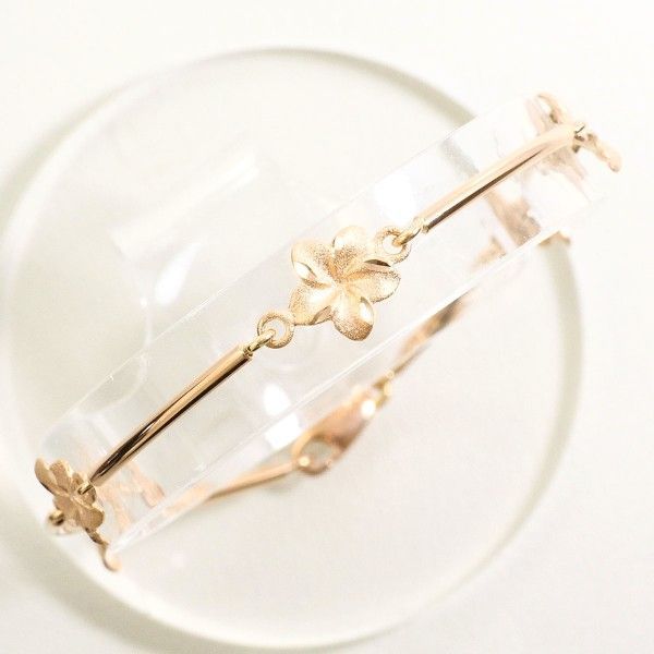 14K PG ブレスレット bracelet 総重量約3.5g 約19cm
