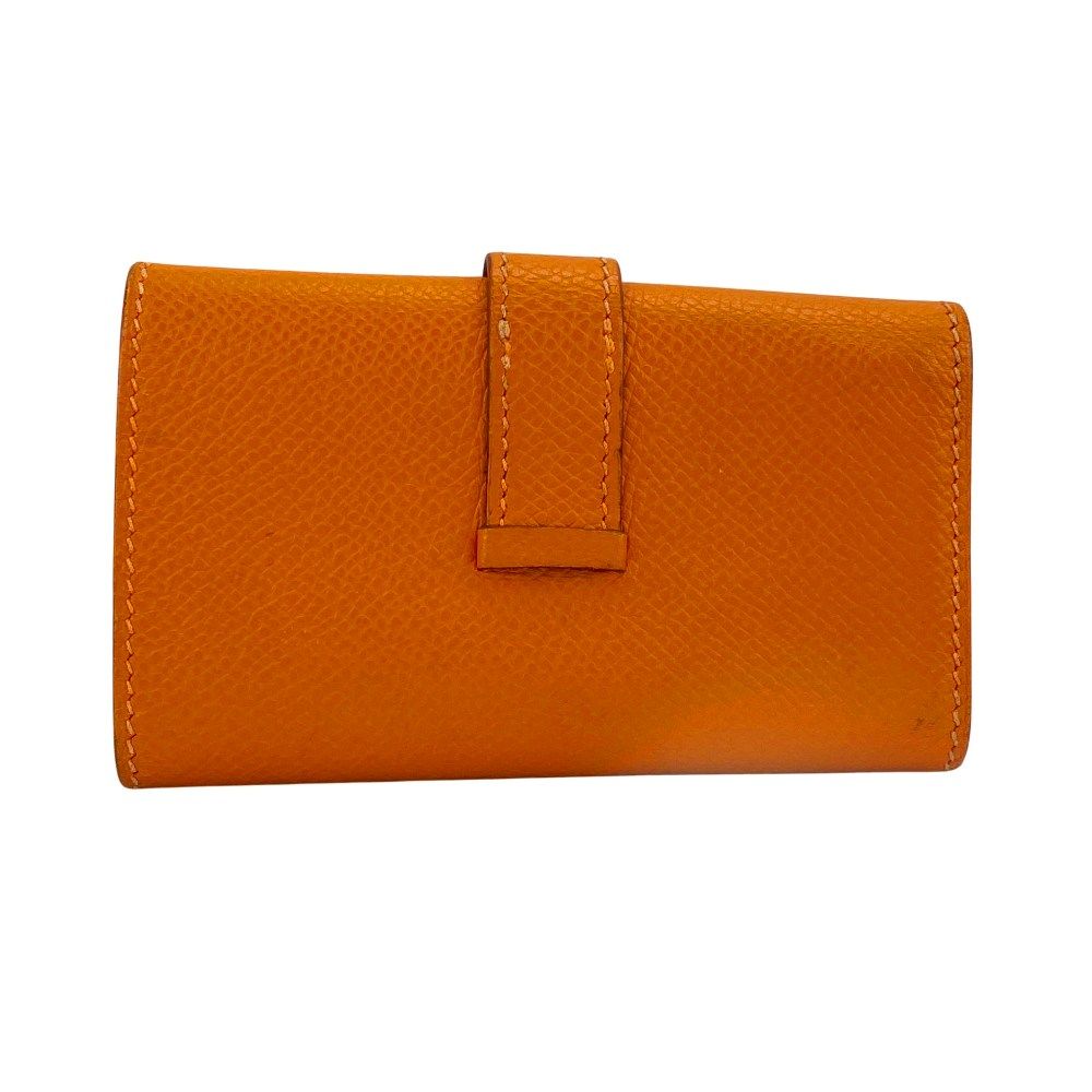 エルメス ベアン 4連 キーケース エプソン オレンジ □J刻 458422 10