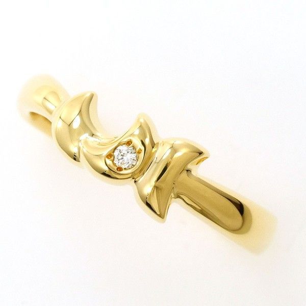 K18YG リング ring 指輪 10号 ダイヤ 0.01 総重量約2.6g