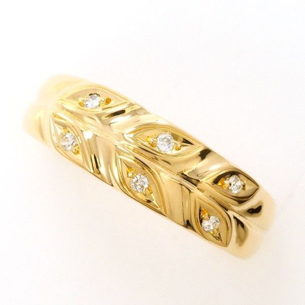 K18YG リング ring 指輪 13号 ダイヤ 総重量約3.1g