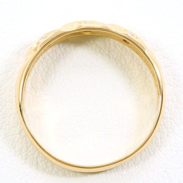 K18YG リング ring 指輪 13号 ダイヤ 総重量約3.1g