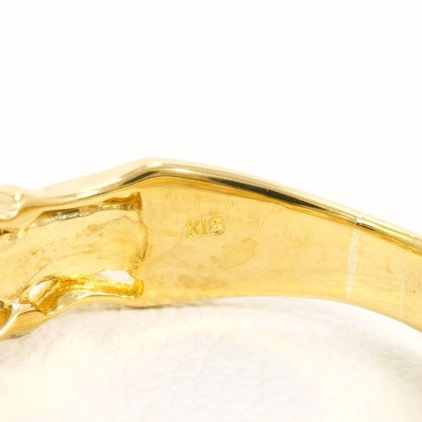 K18YG リング ring 指輪 12号 ダイヤ 0.14 総重量約3.3g FORTGASGNV_COM_BR