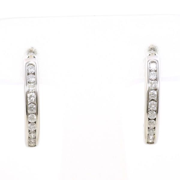 PT900 ピアス pierced earrings ダイヤ 0.20 ×2 総重量約4.4g