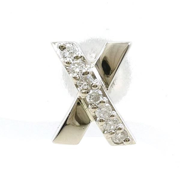 PT900 ピアス pierced earrings 片耳 ダイヤ 総重量約0.7g