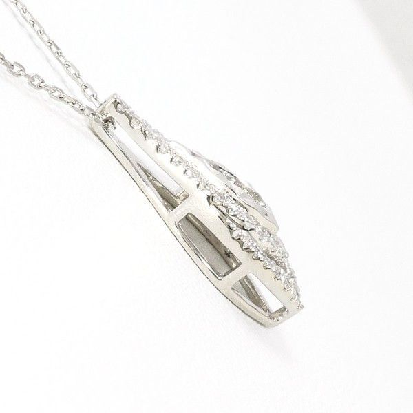 PT950 ネックレス necklace ダイヤ 0.15 総重量約2.3g 約45cm