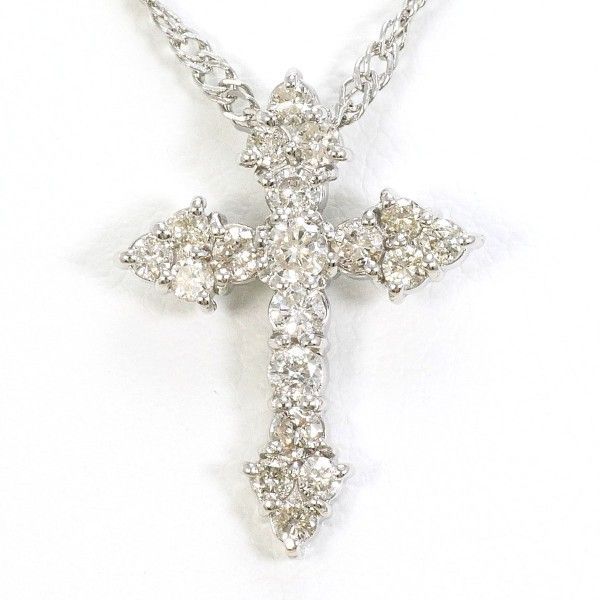 PT1000 ネックレス necklace ダイヤ 0.50 総重量約4.7g 約42cm