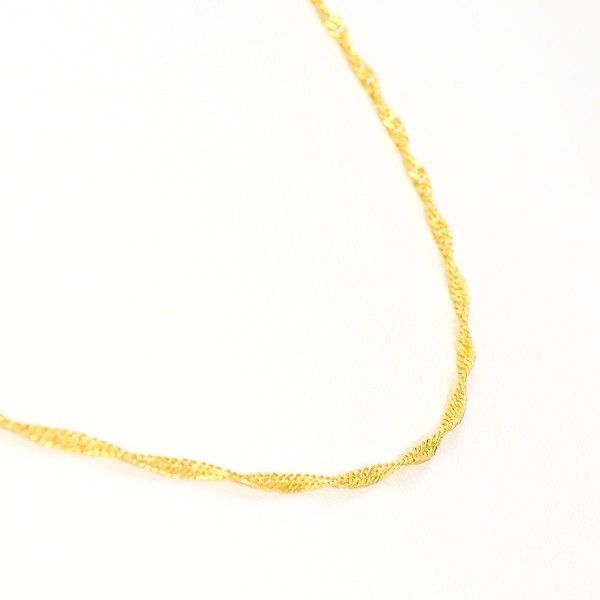 K24YG ネックレス necklace 総重量約3.2g 約45cm