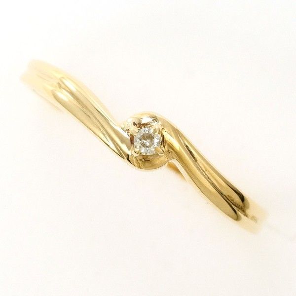 K9YG リング ring 指輪 9.5号 ダイヤ 総重量約0.9g